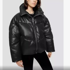 Rebecca Minkoff Jackets & Coats | Rebecca Minkoff Faux Leather Puffer